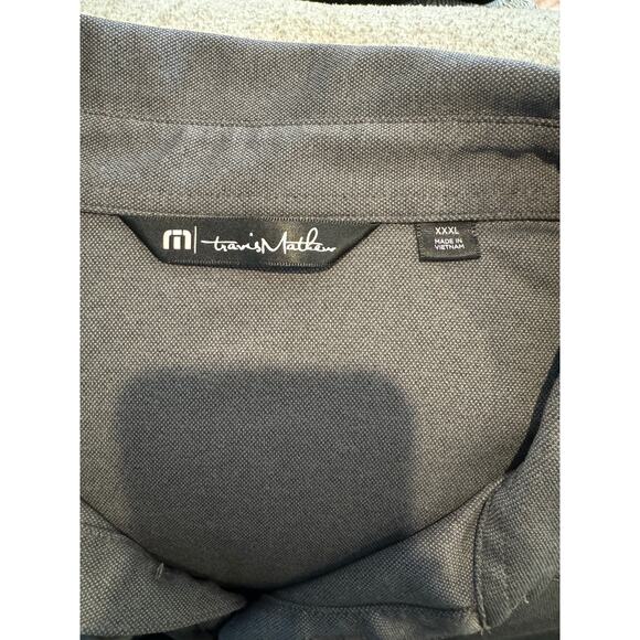 Travis Matthew Men's Size XXXL Short Sleeves 3 Button Placket Polo Shirt Gray - Picture 3 of 3